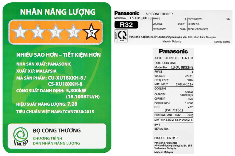 Máy lạnh Panasonic Inverter 2 HP CU/CS-XU18XKH-8 - Image 10