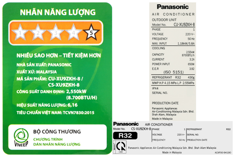 Máy lạnh Panasonic Inverter 1 HP CU/CS-XU9ZKH-8 - Image 10