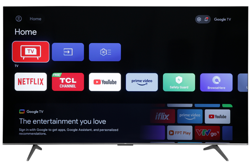 Google TV TCL 4K 75 inch 75P79B Pro - Image 2