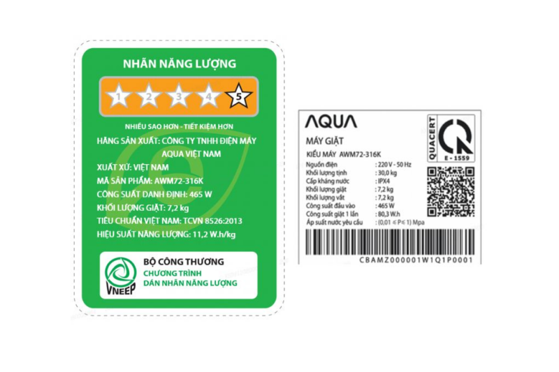 Máy giặt Aqua 7.2 kg AWM72-316K(S) - Image 5