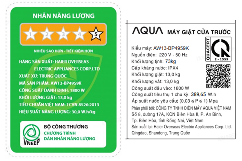 Máy giặt Aqua Inverter 13 kg AW13-BP4959K(S8) - Image 6