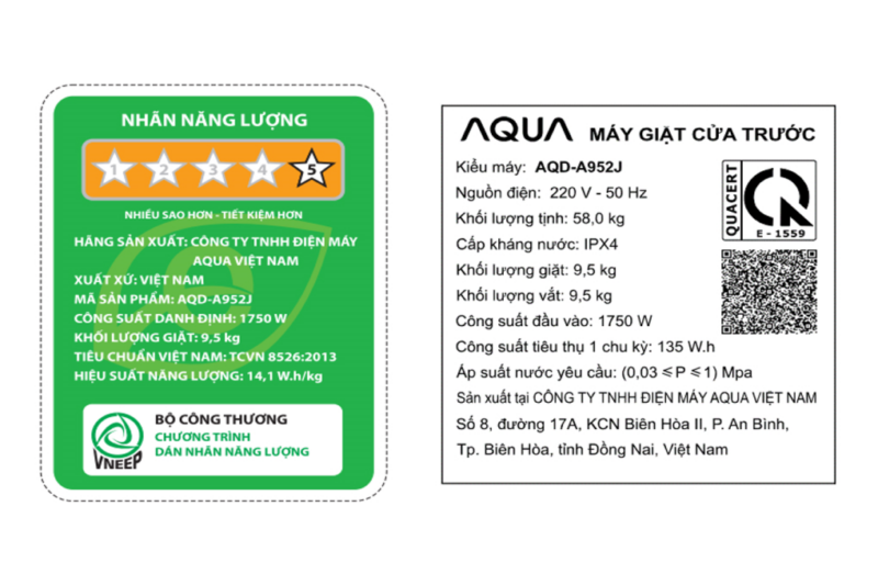 Máy giặt Aqua Inverter 9.5 kg AQD-A952J BK - Image 6