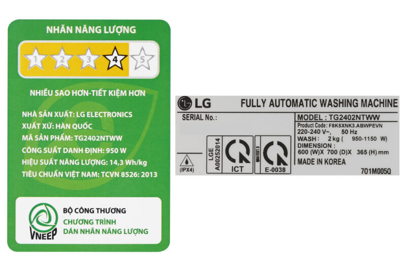 Máy giặt LG TWINWash Mini Inverter 2 kg TG2402NTWW - Image 9