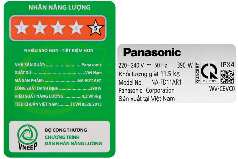 Máy giặt Panasonic Inverter 11.5 Kg NA-FD11AR1BV - Image 10