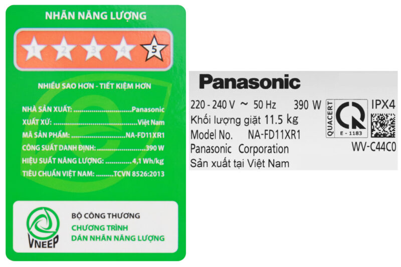 Máy giặt Panasonic Inverter 11.5 Kg NA-FD11XR1LV - Image 10