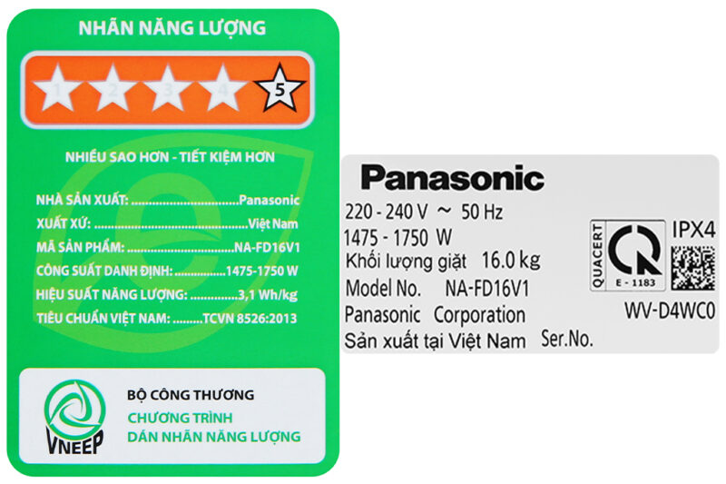 Máy giặt Panasonic Inverter 16 Kg NA-FD16V1BRV - Image 10