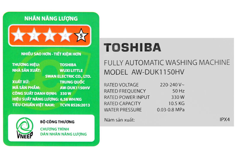 Máy giặt Toshiba Inverter 10,5 kg AW-DUK1150HV(MG) - Image 10