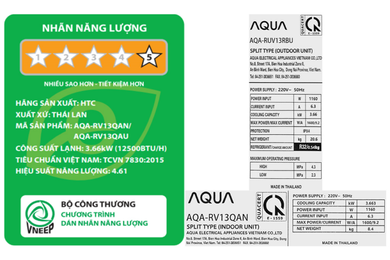 Máy lạnh Aqua Inverter 1.5 HP AQA-RV13QA - Image 9