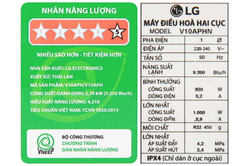 Máy lạnh LG Inverter 1 HP V10APH - Image 9