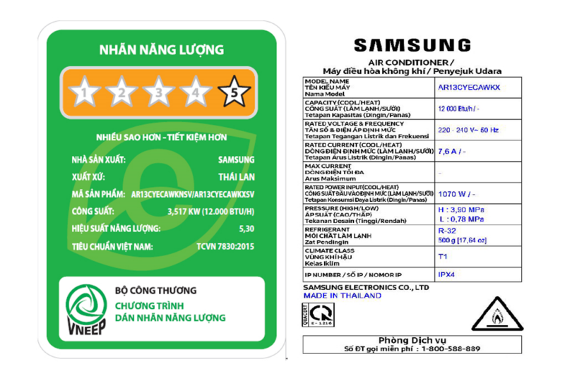 Máy lạnh Samsung Inverter 1.5 HP AR13CYECAWKNSV - Image 7