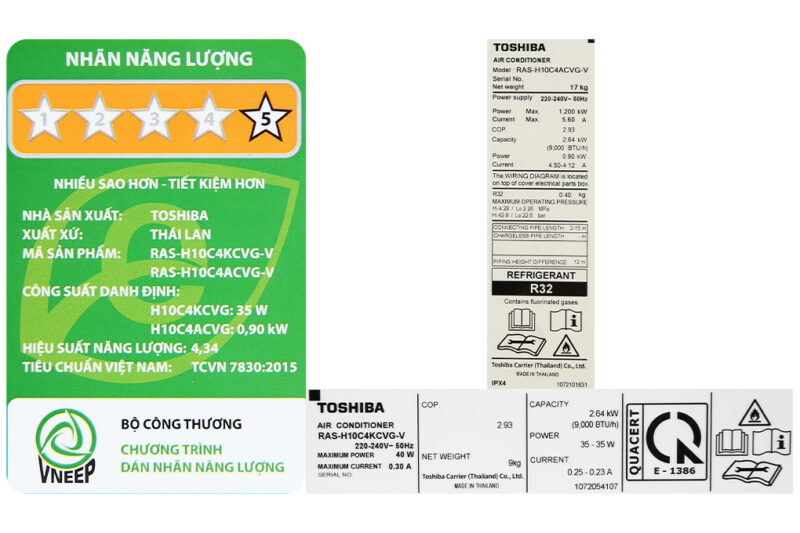 Máy lạnh Toshiba 1 HP Inverter RAS-H10C4KCVG-V - Image 9