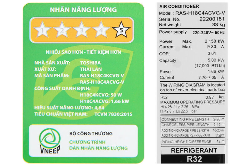 Máy lạnh Toshiba 2 HP Inverter RAS-H18C4KCVG-V - Image 9