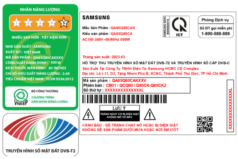 Smart Tivi QLED 4K 85 inch Samsung QA85Q80C - Image 6