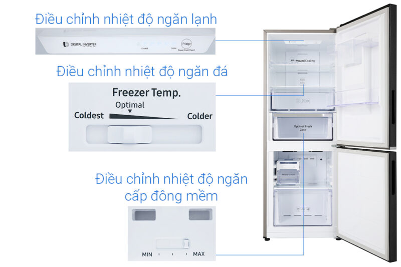 Tủ lạnh Samsung Inverter 276 lít RB27N4170BU/SV - Image 12