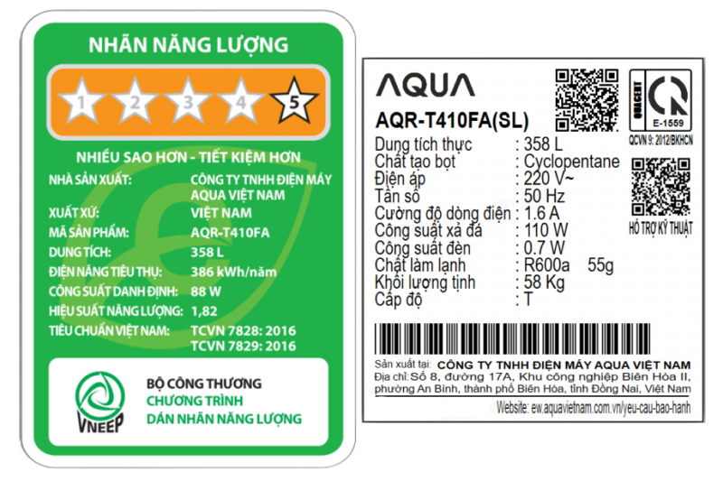 Tủ lạnh Aqua Inverter 358 lít AQR-T410FA(SL) - Image 5