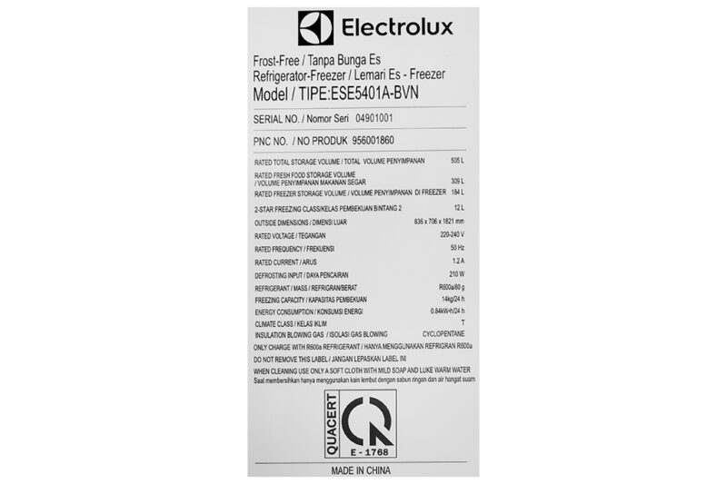 Tủ lạnh Electrolux Inverter 505 lít ESE5401A-BVN - Image 13