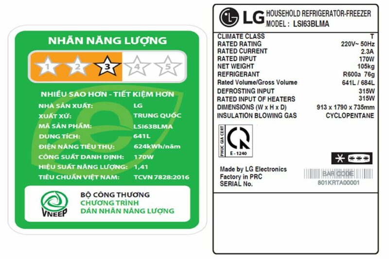 Tủ lạnh LG Inverter 641 lít Side By Side LSI63BLMA - Image 10