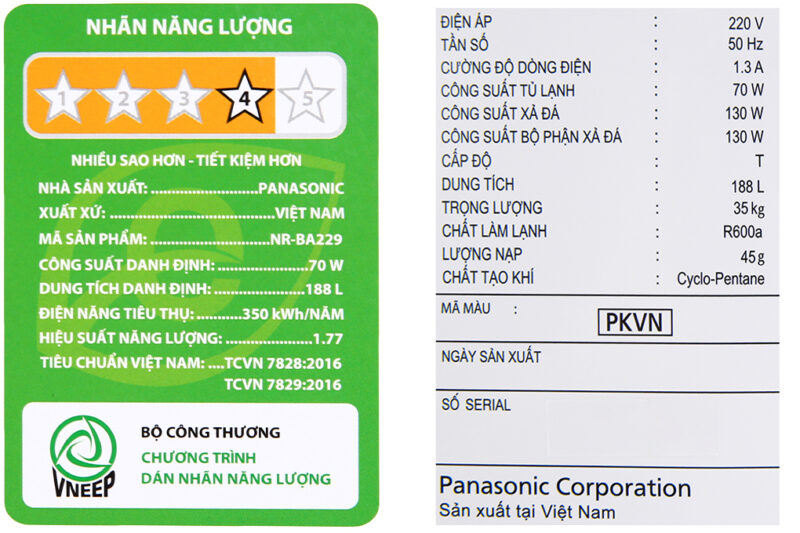 Tủ lạnh Panasonic Inverter 188 lít NR-BA229PKVN - Image 12