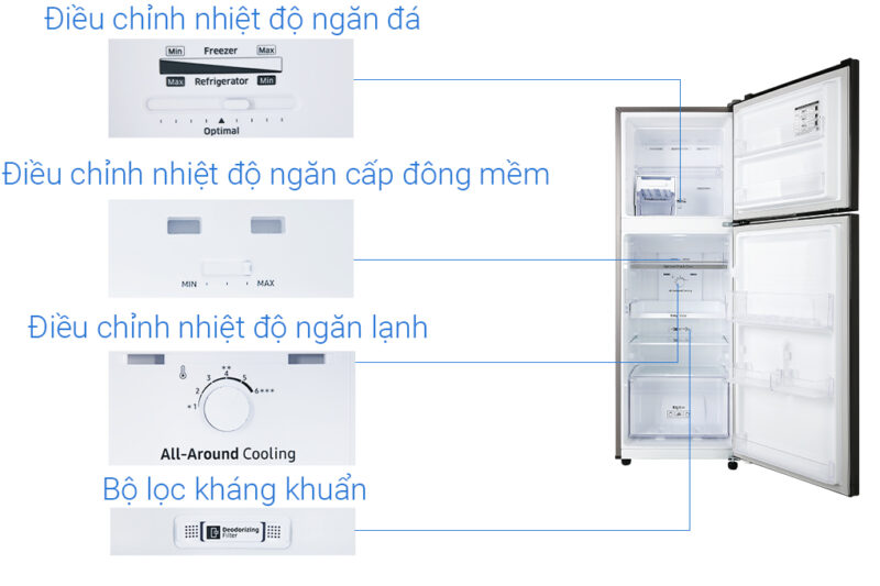 Tủ lạnh Samsung Inverter 236 lít RT22M4032BU - Image 10