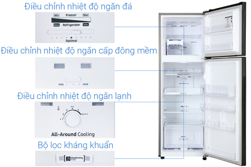 Tủ lạnh Samsung Inverter 256 lít RT25M4032BU - Image 10