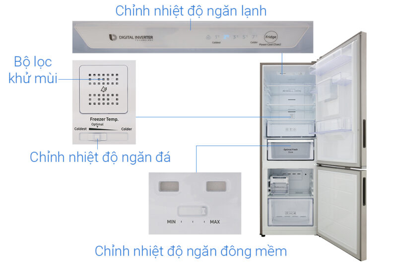 Tủ lạnh Samsung Inverter 307 lít RB30N4170S8/SV - Image 6