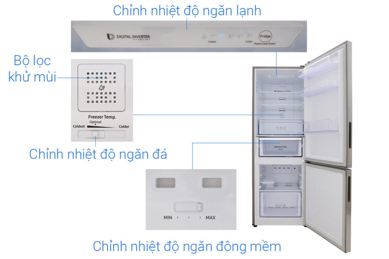 Tủ lạnh Samsung Inverter 310 lít RB30N4010S8/SV - Image 7