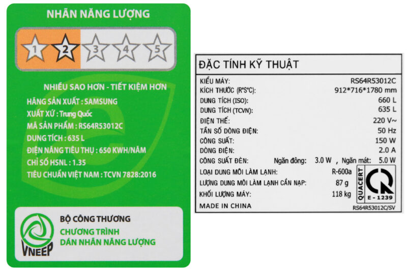 Tủ lạnh Samsung Inverter 617 lít RS64R53012C/SV - Image 16